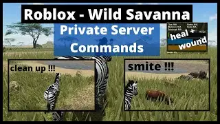 Roblox - Wild Savanna - Private Server Commands - How to guide