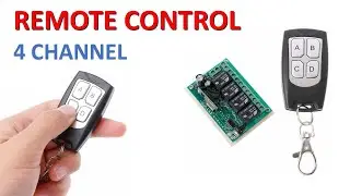Remote Control 4 Channel 433 MHz Tanpa Arduino