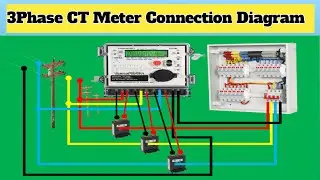 CT Meter Connection Diagram | 3 Phase Energy Meter connection With CT
