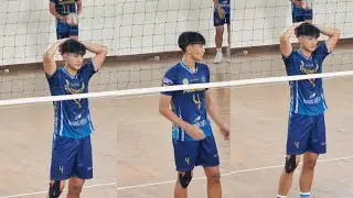 Fauzan nibras pemain muda timnas indonesia melakukan tes spike saat warming