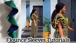 How To Make This Beautiful Flounce Sleeves Detailed Tutorials Beginner's friendly 