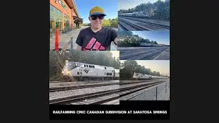 Beautiful Sunset Railfanning  Saratoga Springs Ft 291 & 68 Ft Friendly Engineer Does Shave & Haircut