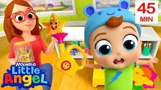 Baby John Wants to Win a Gold Star | Little Angel and Cocomelon Nursery Rhymes