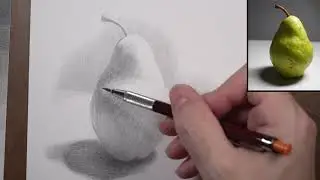 Graphite Tonal Rendering - Pear demonstration