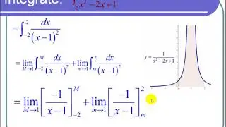 Improper Integral with an Asymptote