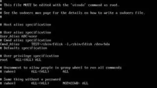Linux Administration - Visudo