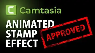 How to create animated STAMPING effect in Camtasia | Camtasia Tutorial