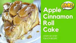 Caramel Apple Upside Down Cake (Step by Step EASY Recipe)