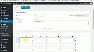 Add a table to WordPress Posts and Pages | Tablepress tutorial |