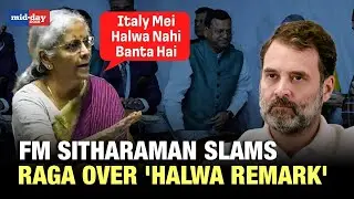 WATCH: Nirmala Sitharaman bluntly counters Rahul Gandhi Over 'Halwa Ceremony' remark