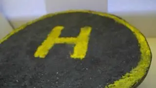 Площадка для модели вертолёта Ка-27 из картона