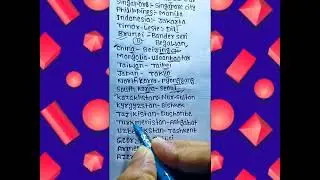 एशिया महादेश में पाए जाने वाले सभी देशों के नाम एवम उसकी राजधानी। Country And Capital || #youtube