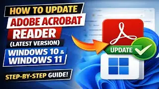 How to Update Adobe Acrobat Reader (Latest Version) | Windows 10 & Windows 11