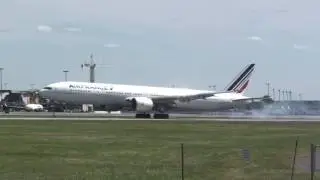 Air France B77W landing on 06L at YUL