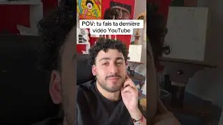 MA DERNIÈRE VIDÉO YOUTUBE