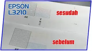 Mengatasi Printer Epson L3210 warna tidak sesuai hasil print bergaris merah tidak keluar
