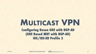 MVPN Video 15 - Rosen GRE with SSM and BGP MVPN (Profile 3) Configuration on IOS and IOS-XR Routers
