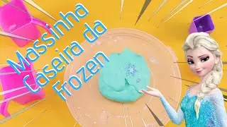 Massinha Caseira Azul da Frozen