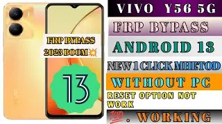 Vivo Y56 Frp Bypass Last Update Android 13 Google Bypass Funtouch Os 13 No Need Pc ||