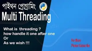 Multi Threading in python