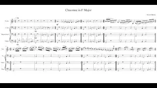 Chaconne in F Major By Sissel (with Score)