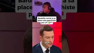 Bardella destroys this pro-LFI leftist 👏 