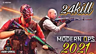 🔥Modern Ops: Online Shooter FPS - Gameplay 2021✅//Modern ops free for All 2021 gameplay 24 kill😎