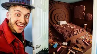 i made a room out of chocolate (Willy Wonka Room)