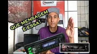 What does ERROR AMP mean on Pioneer radios? 