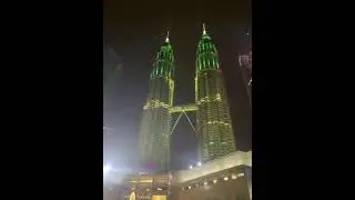 Petronas Twin Towers Kuala Lumpur Malaysia at Night