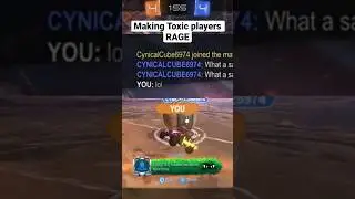 Making toxic players RAGE with simple outplays #rocketleague
