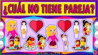 ¿Qué IMAGEN NO Tiene PAREJA? 👫 DÍA De La MADRE 🎲 JUEGOS Interactivos
