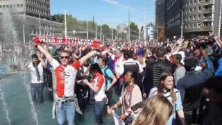 Feyenoord landskampioen 2017 Hofplein Rotterdam.