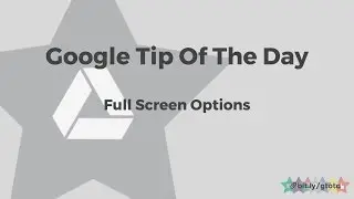 Full Screen Options