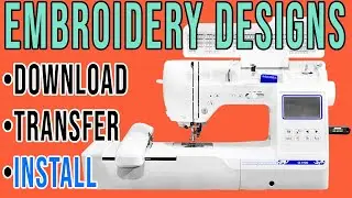 How to Transfer Designs from Computer to Embroidery Machine |Download embroidery designs for brother