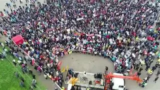 Котлас (Архангельская область)  люди  вышли  на  митинг.
