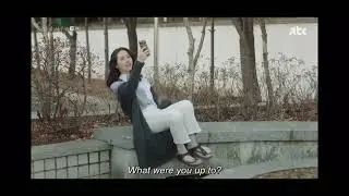 Woman Has to run Outside for Video Call and Gets Socks Dirty (TV Scene) [White Socks]