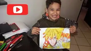 Turn word ZENITSU into zenitsu demon slayer character