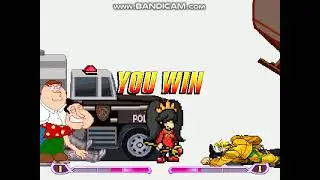 mugen-Ashley (me), Claude Speed and Peter Griffin vs kazuma kiryu,dio and snake