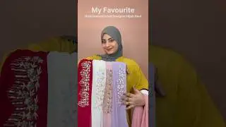 My Favourite Hand Embroidered Designer Hijabs | Partywear & Bridal hijab collections #hijabhaul