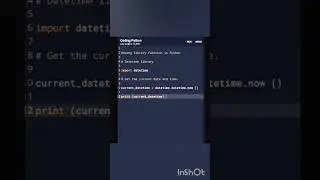 Using library function in Python.Datetime library.