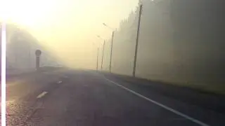 Задымление  от торфянников на трассе Москва-Владимир.