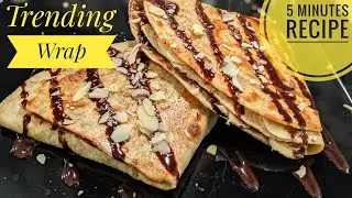Tiktok Tortilla Wrap Hack | Banana Wrap | Trending Wrap | DESSERT WRAP HACK | WRAP HACK