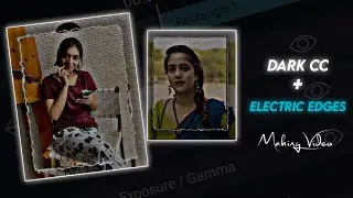 Alightmotion Dark Cc HDR effect 🖤 + Electric edges shake effect making video ⚡VTO