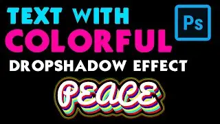 Create Colorful Text Effects Using Drop Shadow at Photoshop 2020 | Catalan Tutorials