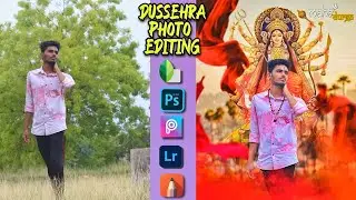Dussehra Photo Editing Tutorial In mobile || Navaratri Photo Editing || 
