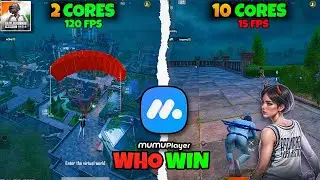 2 Cores vs 10 Cores ⚔️ BGMI On Mumu Player 12 Emulator | BGMI FPS Test in Mumu Player 12 🔥