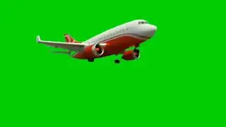 AEROPLANE Green Screen Animation.