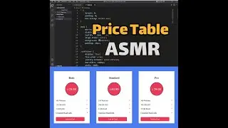 ASMR Programming - Coding Price Table With CSS - No Talking