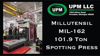 101.9 Ton Millutensil Hydraulic Spotting Press (1000KN)